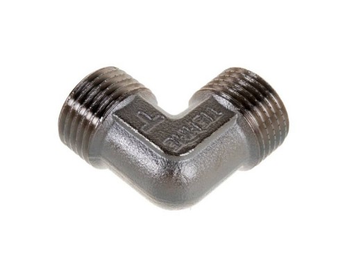 Угольник никелированный, резьба наружная/наружная 1/2 х1/2  Tiemme. 1500264