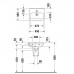 Duravit DuraStyle Раковина 45х33.5 см, 1 отв., цвет: белый. 0708450000