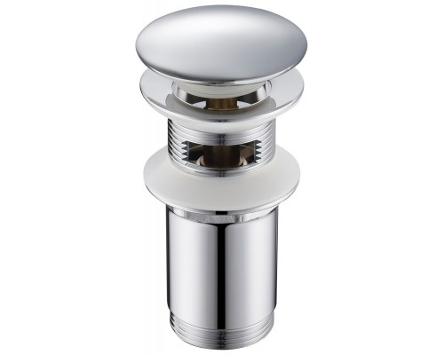 Timo 8011/00 Донный клапан для раковин с переливом, PushOpen, Хром 8011/00