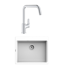 Комплект Мойка Rivelato Axel Х-60 brina + Смеситель Grohe Eurosmart
