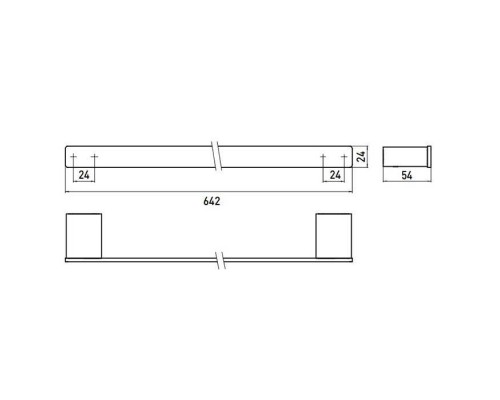 EMCO Loft Держатель полотенец, 64.2см, подвесной, цвет: черный. 0560 133 60 EMCO Loft Держатель полотенец, 64.2см, подвесной, цвет: черный. 0560 133 60