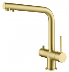 Timo 2396/17F Saona Смеситель для кухни 279 мм, под питьевую воду, Г излив, золото матовое 2396/17F