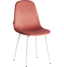 Комплект стульев TetChair Модерн Breeze (mod. JSC-58) велюр coral HLR44, ножки белые, 4 шт.