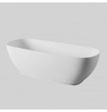 Artceram Hoop Ванна отдельностоящая из искусственного камня Livingtec 170х70х50 см, со слив-переливом (с сифоном ACA066), цвет: белый глянцевый. ACW002 01
