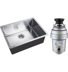 Комплект Мойка кухонная Zorg Inox HD 5844 + Измельчитель Inox D ZR-38 D