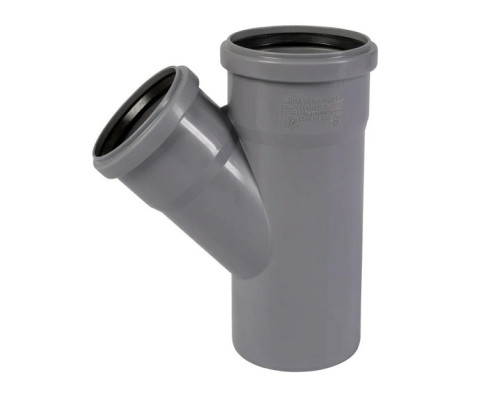Тройник для внутренней канализации Ostendorf HTEA 90/75*45°. 114210