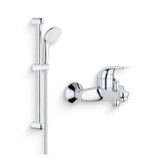 Душевой комплект Смеситель Grohe Euroeco 32743000 + Гарнитур Tempesta New 27598001