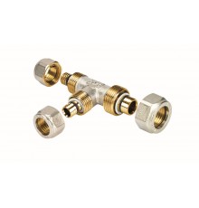 Тройник-обжим равнопроходный Henco 20x20x20. 8-202020A