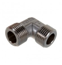 Угольник никелированный, резьба наружная/наружная 1/2 х1/2  Tiemme. 1500264