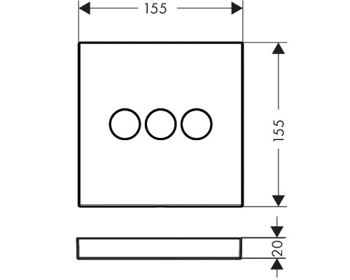 Hansgrohe ShowerSelect Переключатель потоков для душа, на 3 источника, цвет: белый матовый. 15764700