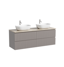 Тумба с раковиной Sancos Snob T 140, doha soft, столешница бежевая TT140A2X, раковина CN6009