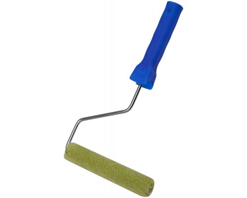 Валик полиакриловый "мини" зеленый, диам.15/35 мм, ворс 10 мм, длина ручки 400 мм, 150 мм