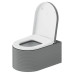Duravit Millio Унитаз подвесной, 37х57см.,  декор Grooves, крепление в компл., цвет: светло-серый матовый. 250509FD
