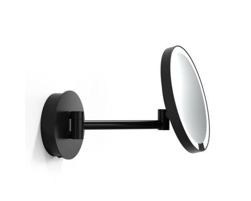 Decor Walther Round Just Look WD Косметическое зеркало 21.5см, подвесное, увел. 5x, подсветка LED, цвет: черный матовый Decor Walther Round Just Look WD Косметическое зеркало 21.5см, подвесное, увел. 5x, подсветка LED, цвет: черный матовый