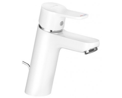 Kludi 37 290 9165 PureEasy Смеситель для раковины 100 мм, со сливным гарнитуром, 7 л/мин, БЕЛЫЙ 372909165
