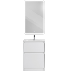 Мебель для ванной комнаты BelBagno Kraft 60 напольная, bianco opaco, раковина BB600ETL