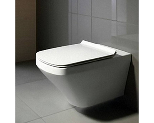 Duravit DuraStyle Унитаз удлиненный подвесной 62х37см, с креплением, цвет: белый. 2537090000