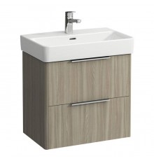 Laufen Base Тумба подвесная 57x36x53см., с раковиной, 2 ящика, цвет: светлый вяз. 8.1895.9.000.104.1,  4.0221.2.110.262.1