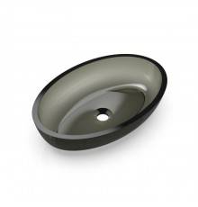 Knief Oval Shape Раковина накладная 55x37x13см., без отв., из полимерного материала, цвет: Turmalin # 020. 70201020