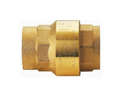 Клапан  обратный полнопроходной Rubinetterie Bresciane Euroblock 3/4  Kv8.6 PN40 T=-10...+100°C. 10000005
