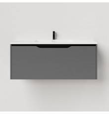 Salini Smile Тумба подвесная 100х50х48.5см., с раковиной, цвет: Anthracite. S1000AON203