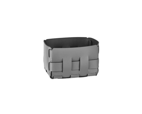 ADJ Корзинка Mini Bottega, 12x19xH13 см., цвет: серый/черный. 1012.03/01