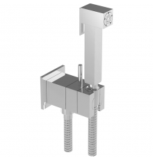 CISAL Shower Гигиенический душ со шлангом 120 см,вывод с держателем и встроенный прогрессивный картридж, цвет: хром. CU00794521