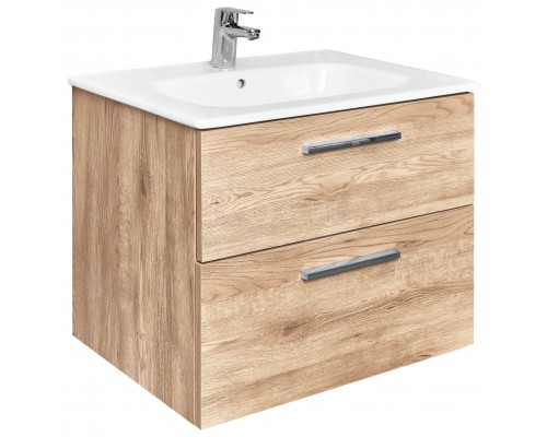 Roca A857468517 Victoria Тумба под умывальник подвесная, 2 ящика, 586x450x550 мм, Орех A857468517