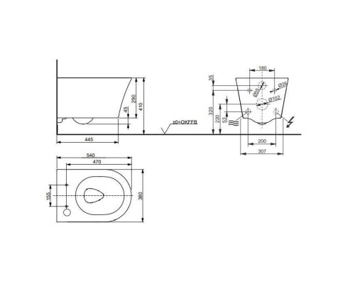 TOTO RG Унитаз 38x58x33.5см., подвесной, безободковый, с сиденьем Washlet RG Lite, цвет: белый глянцевый. CW553EY, TCF34170GEU TOTO RG Унитаз 38x58x33.5см., подвесной, безободковый, с сиденьем Washlet RG Lite, цвет: белый глянцевый. CW553EY, TCF34170GEU