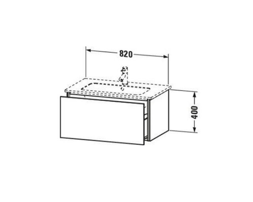 Duravit L-Cube Тумба с раковиной 82х48.1х40см., подвесная, 1 выдв. ящик, цвет: орех натуральный. 2336830000, LC614107979 Duravit L-Cube Тумба с раковиной 82х48.1х40см., подвесная, 1 выдв. ящик, цвет: орех натуральный. 2336830000, LC614107979