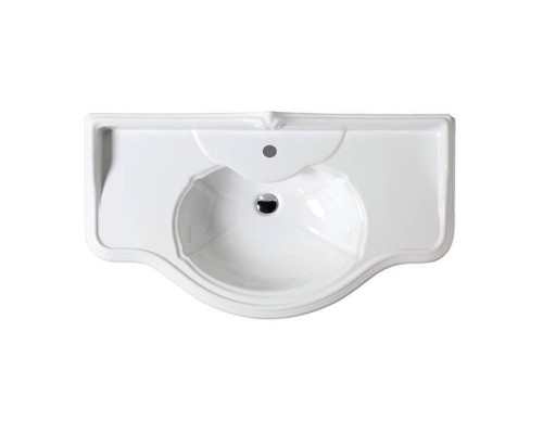 Azzurra Jubilaeum Раковина со спинкой 110x62 см, 1 отв., цвет: Bianco lucido. JULP1106200MBI (JUB200/110 bi))*1