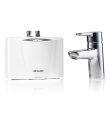 Электрический проточный водонагреватель со смесителем Clage MCX BLUE 1500-15133