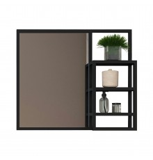 Зеркало EvaGold Jagger 80 черный шагрень