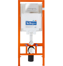 Комплект Инсталляция BelBagno BB002-80 + Кнопка Prospero BB005-PR-CHROME хром глянцевый