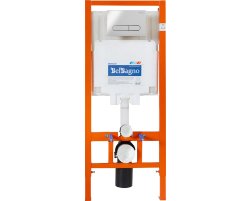 Комплект Инсталляция BelBagno BB002-80 + Кнопка Prospero BB005-PR-CHROME хром глянцевый