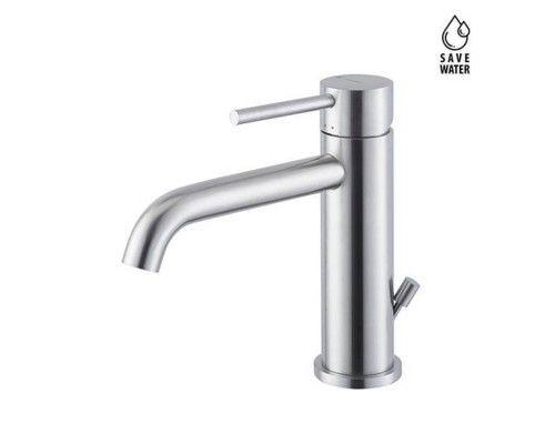 Newform X-STEEL 316 Смеситель для раковины на 1 отв., с донный клапаном, излив 14.5см., цвет: INOX. 69610X.50.050 Newform X-STEEL 316 Смеситель для раковины на 1 отв., с донный клапаном, излив 14.5см., цвет: INOX. 69610X.50.050