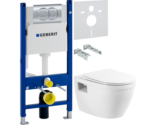 Комплект Унитаз подвесной BelBagno Loto BB070CHR/SC безободковый + Шумоизоляция Geberit 156.050.00.1 + Инсталляция Duofix Delta 458.149.21.1 с кнопкой смыва, хром Комплект Унитаз подвесной BelBagno Loto BB070CHR/SC безободковый + Шумоизоляция Geberit 156.050.00.1 + Инсталляция Duofix Delta 458.149.21.1 с кнопкой смыва, хром