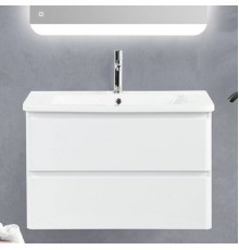 Тумба под раковину BelBagno Albano-Cer 80 подвесная, bianco lucido