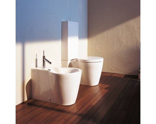 Duravit Starck 1 Биде напольное приставное, 64х41см, с 1 отв под смеситель, цвет: белый. 0274100000