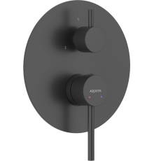 Смеситель для ванны с душем AQUATEK Европа AQ1347MB С ВНУТРЕННЕЙ ЧАСТЬЮ, 3 режима, матовый черный