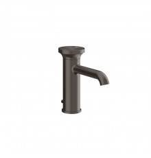 Gessi Origini Смеситель для раковины, на 1 отв.. с донным клапаном и соединительными шлангами, цвет: Black Metal Brushed PVD. 66001#707