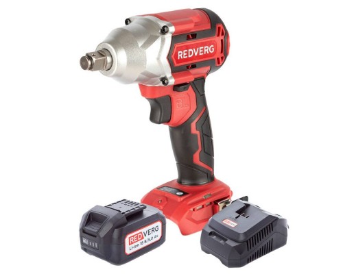 Гайковерт аккумуляторный ударный бесщеточный REDVERG RD-IW18BL-350/U (без акк, без з/у) + ЗУ 4А + 5Ач АКБ Гайковерт аккумуляторный ударный бесщеточный REDVERG RD-IW18BL-350/U (без акк, без з/у) + ЗУ 4А + 5Ач АКБ