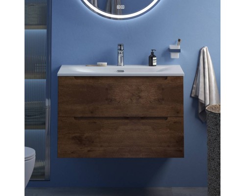 Тумба с раковиной BelBagno Etna 39 80 rovere moro, раковина BB-8099-3-80 Тумба с раковиной BelBagno Etna 39 80 rovere moro, раковина BB-8099-3-80