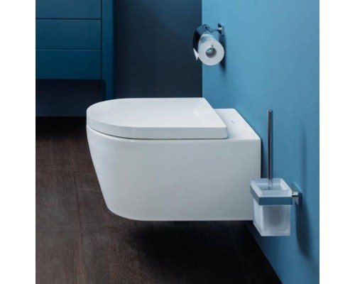 Duravit ME by Starck Унитаз подвесной с вертикальным смывом, вкл. крепление Durafix, 4,5 л. с HygieneGlaze, 37x57см, Цвет: Белый. 2528092000