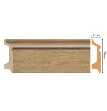 D122-83/16 Плинтус напольный ДМ(78*21*2400 мм)