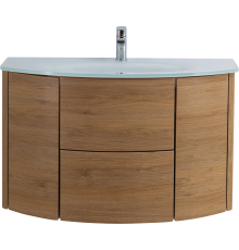 Тумба с раковиной Cezares Eden 91 rovere tabacco, раковина 82399