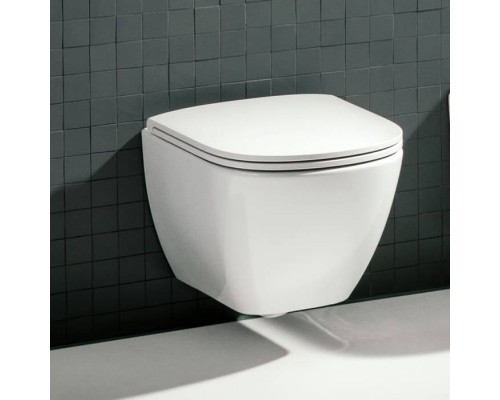 Laufen Lua Унитаз подвесной 49x36см, безободковый, укороченный, цвет: белый глянцевый. 8.2008.3.000.000.1