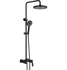 Душевая стойка Rose R1136H с каскадным изливом, черная