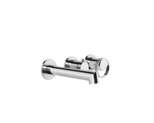 Gessi Anello Встраиваемый однорычажный смеситель на 2 выхода с перекл. и изливом, внешняя часть, цвет: хром. 63342#031