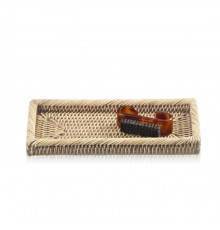 Decor Walther Basket KS Лоток универсальный 23.5x11.5см, настольный, цвет: ротанг светлый. 0927591